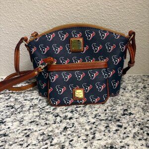 Dooney & Bourke Texans Suki Crossbody & Wristlet NWOT
